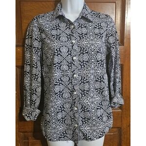 Tommy Hilfiger Classic Fit Paisley Print Button Down Shirt